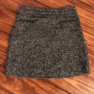 Black Patterned Winter Skirt